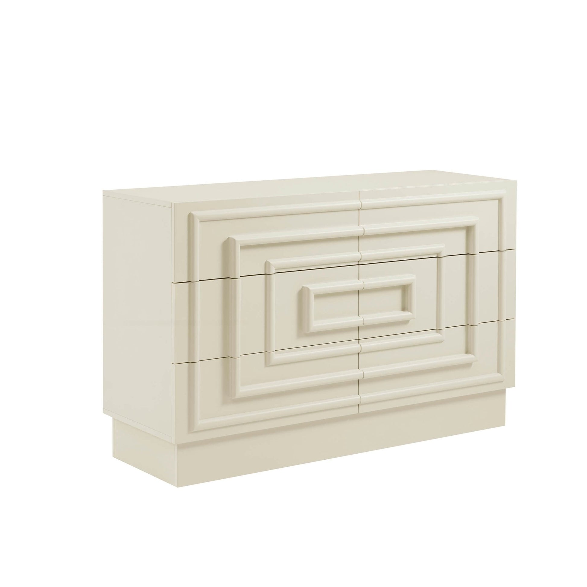 Harlow 6 Drawer Chest - Cream - DUSK
