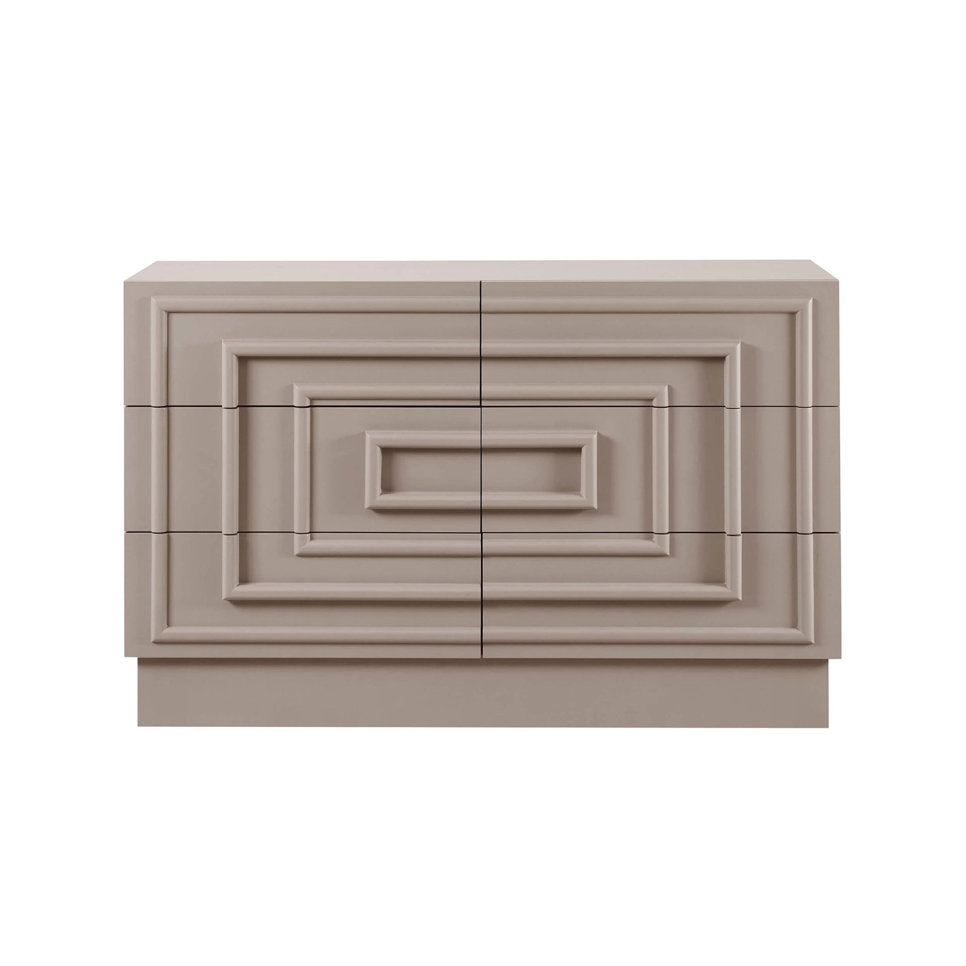 Harlow 6 Drawer Chest - Taupe - DUSK