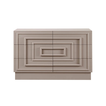 Harlow 6 Drawer Chest - Taupe - DUSK