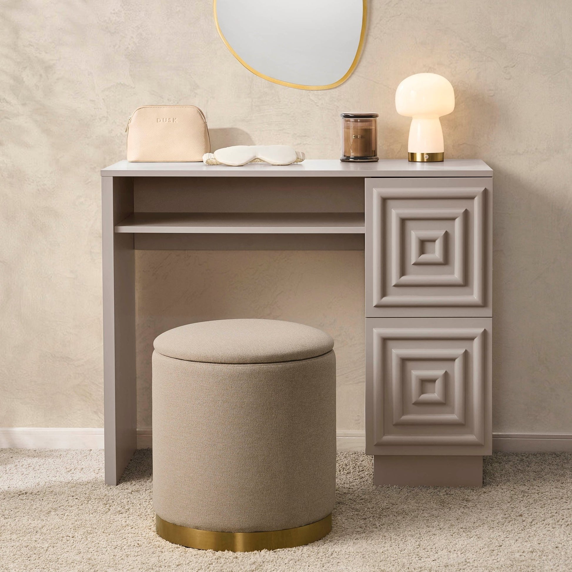 Harlow Dressing Table - Taupe - DUSK