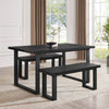 Harper 4 - 6 Seater Dining Table - Black - DUSK