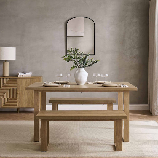 Harper 4 - 6 Seater Dining Table - Light Wood - DUSK