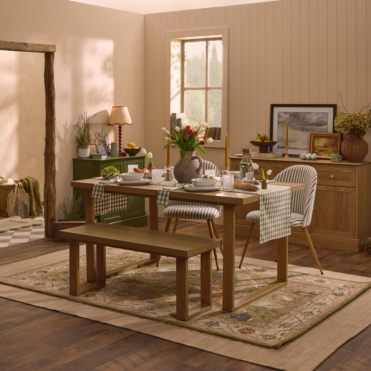 Harper 4 - 6 Seater Dining Table - Light Wood - DUSK