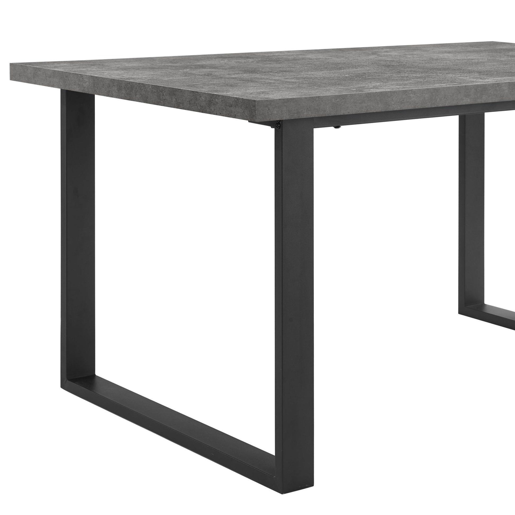 Harper 4 - 6 Seater Dining Table - Stone/Black - DUSK