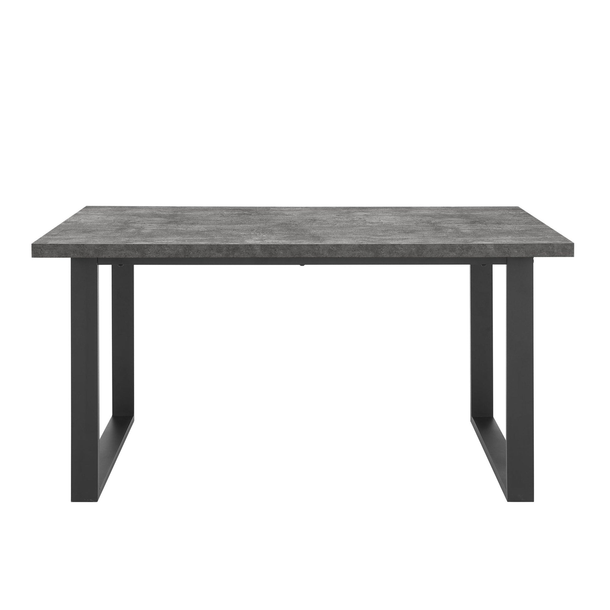 Harper 4 - 6 Seater Dining Table - Stone/Black - DUSK