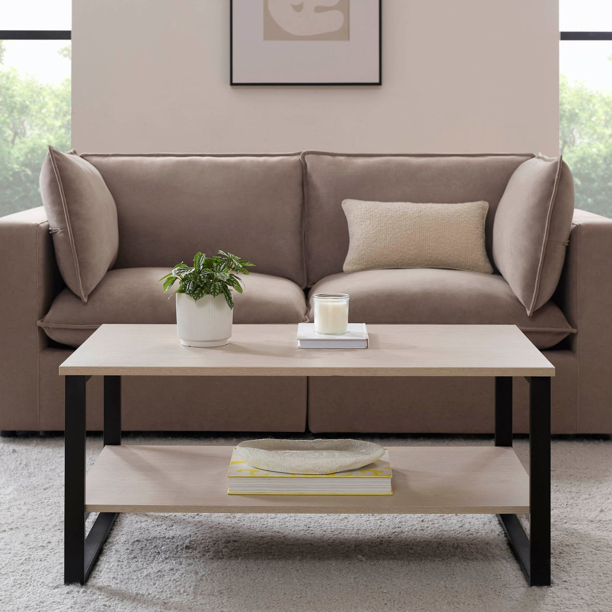 Harper Coffee Table - Natural/Black - DUSK