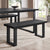 Harper Dining Bench - Black - DUSK