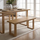Harper Dining Bench - Light Wood - DUSK