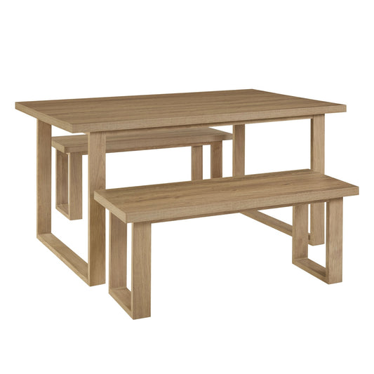 Harper Dining Bench - Light Wood - DUSK