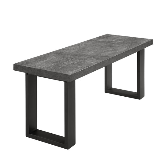 Harper Dining Bench - Stone/Black - DUSK