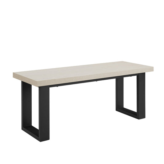 Harper Dining Bench - Wood/Black - DUSK