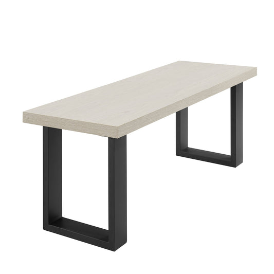 Harper Dining Bench - Wood/Black - DUSK