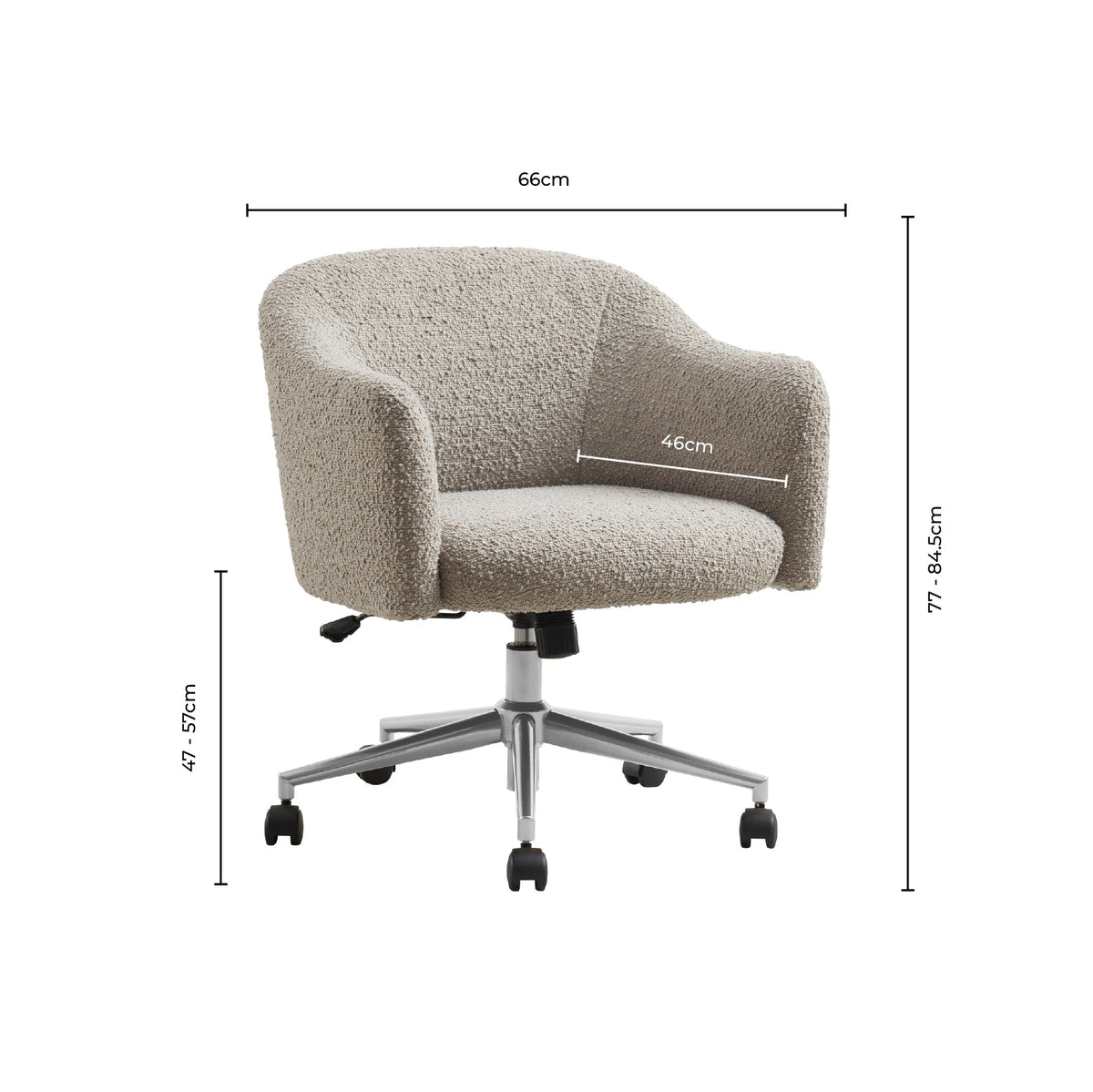 Harriet Boucle Chair - Cream - DUSK