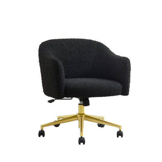 Harriet Boucle Office Chair - Black - DUSK