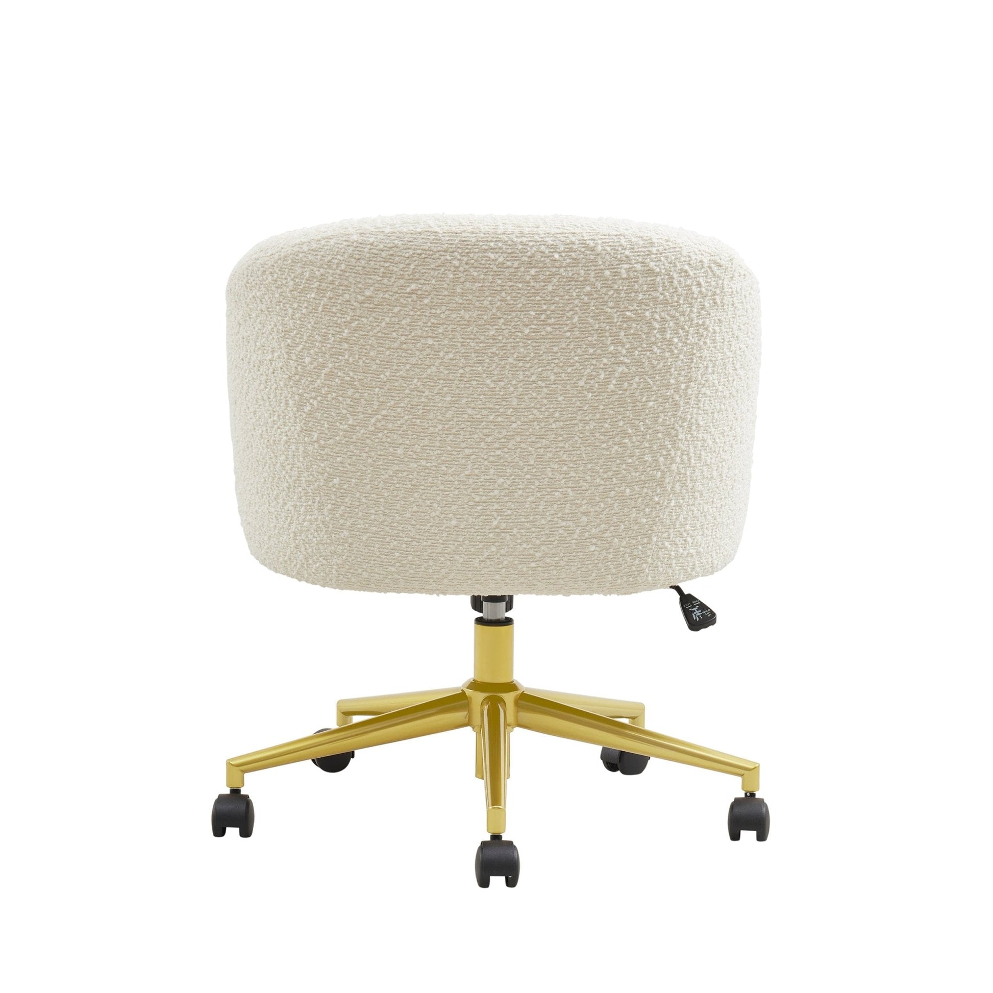 Harriet Boucle Office Chair - Cream - DUSK