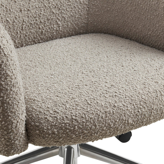 Harriet Boucle Office Chair - Taupe - DUSK