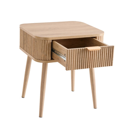 Hattie 1 Drawer Nightstand - Light Wood - DUSK