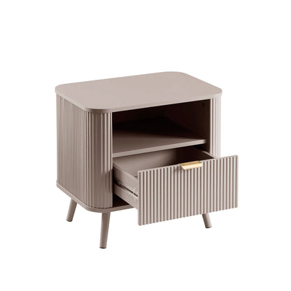 Hattie 1 Drawer Nightstand - Taupe - DUSK