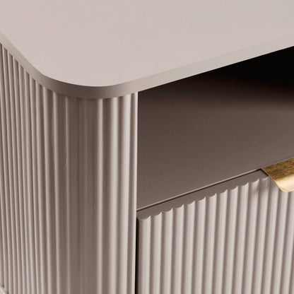 Hattie 1 Drawer Nightstand - Taupe - DUSK