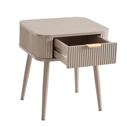 Hattie 1 Drawer Nightstand - Taupe - DUSK