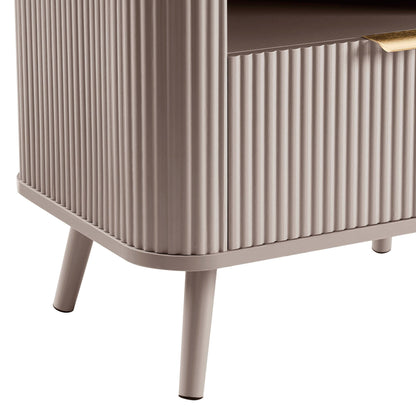 Hattie 1 Drawer Nightstand - Taupe - DUSK