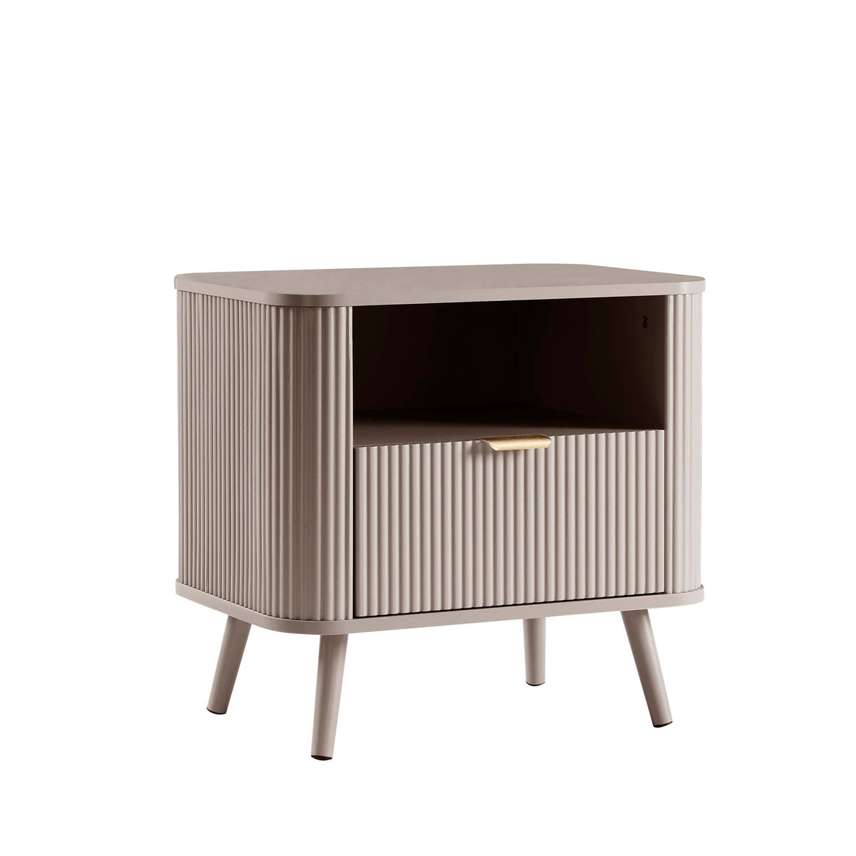 Hattie 1 Drawer Nightstand - Taupe - DUSK