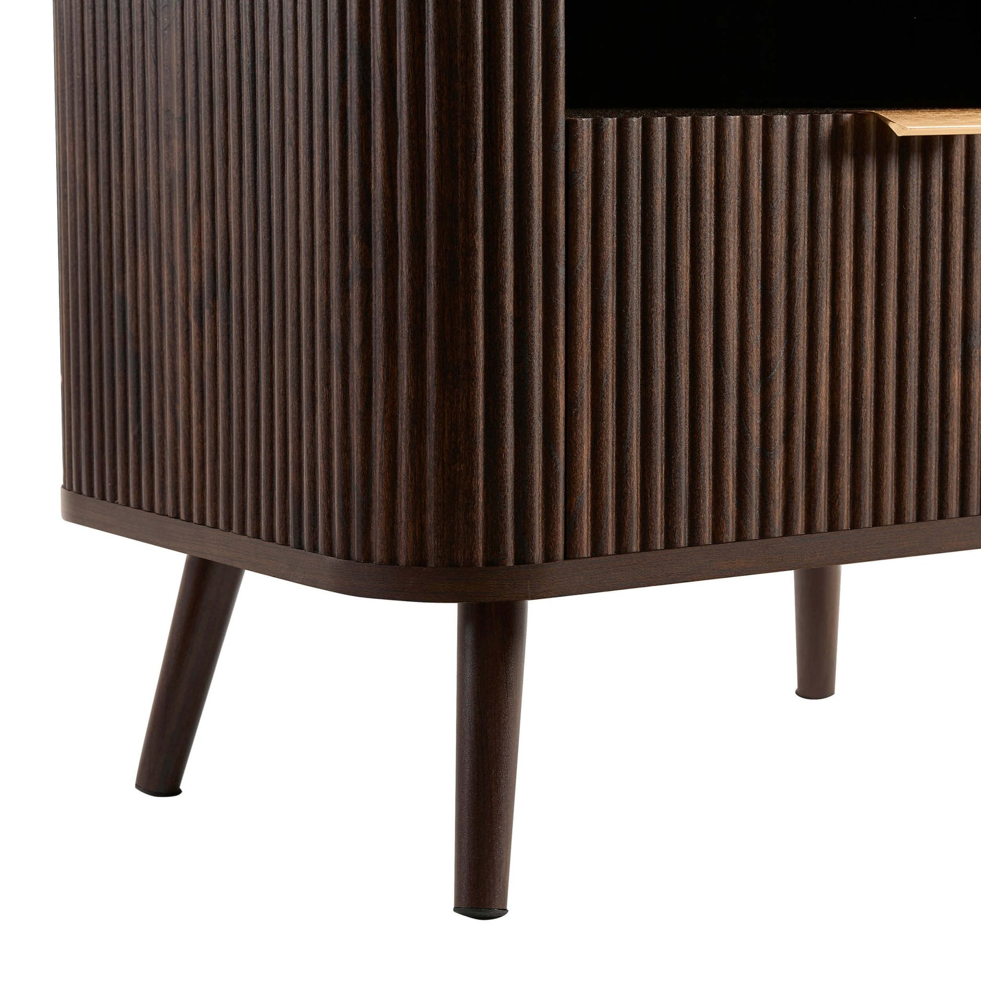 Hattie 1 Drawer Nightstand - Walnut - DUSK