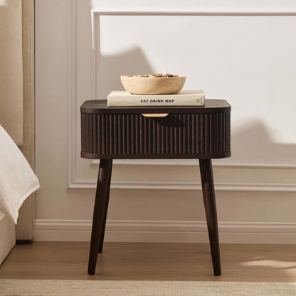 Hattie 1 Drawer Nightstand - Walnut - DUSK