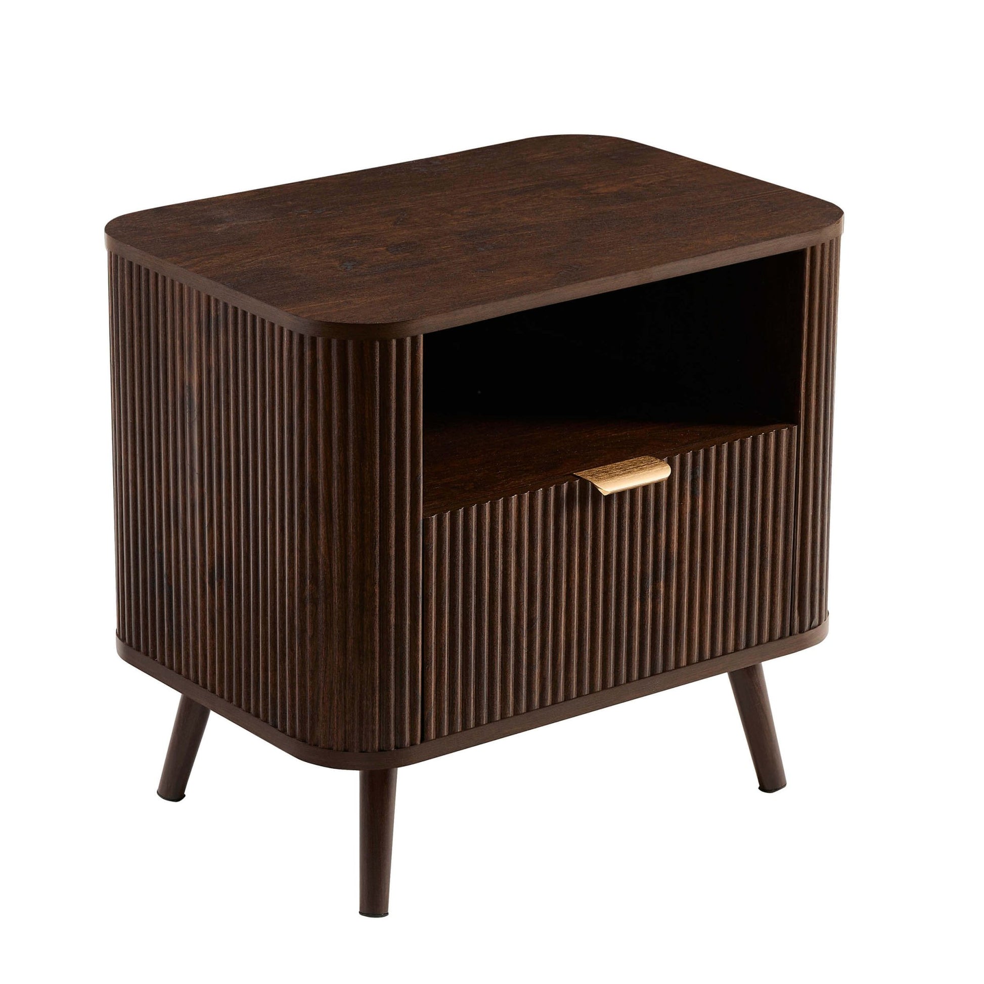 Hattie 1 Drawer Nightstand - Walnut - DUSK