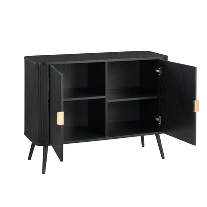Hattie 2 Door Sideboard - Black - DUSK