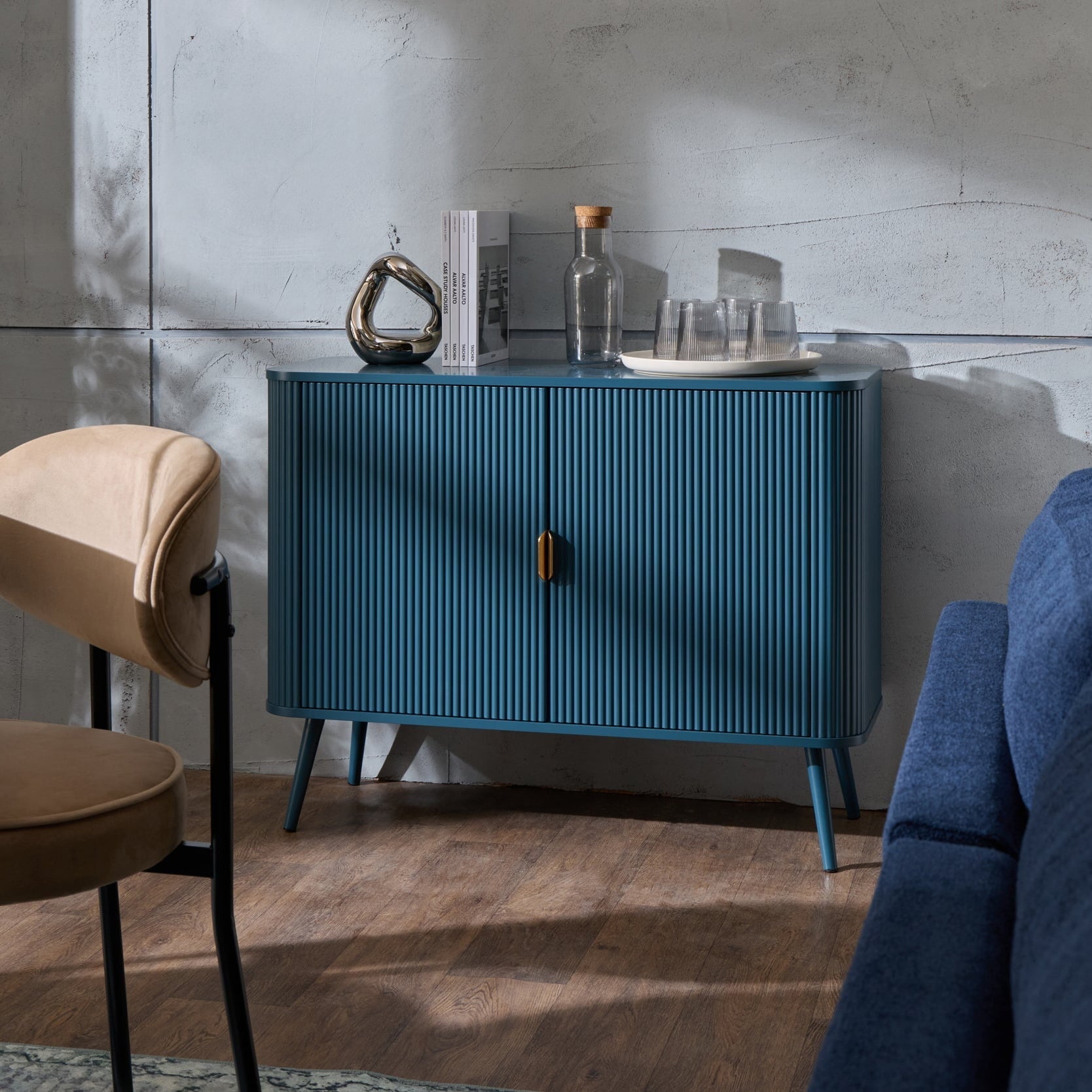 Hattie 2 Door Sideboard - Teal - DUSK
