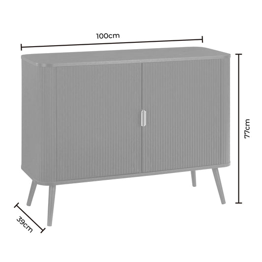 Hattie 2 Door Sideboard - Teal - DUSK