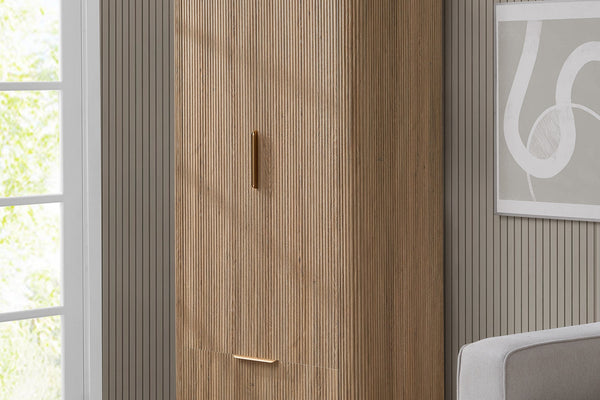 Hattie 2 Door Wardrobe - Light Wood - DUSK