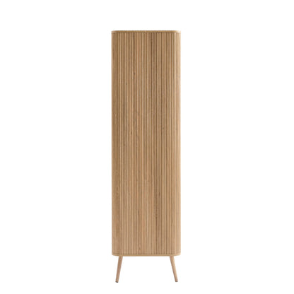 Hattie 2 Door Wardrobe with Drawer - Light Wood - DUSK