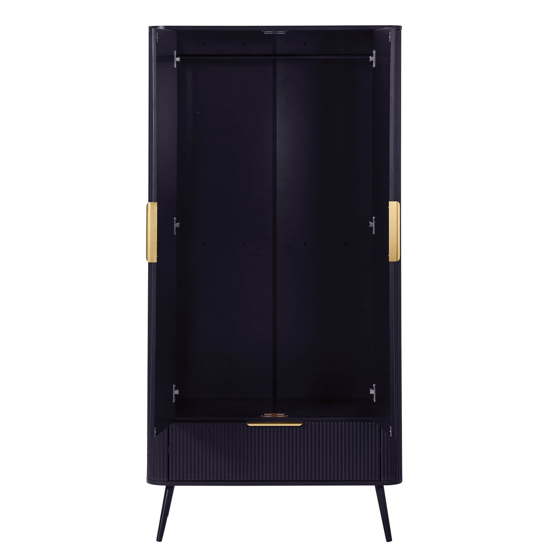 Hattie 2 Door Wardrobe with Drawer - Midnight - DUSK
