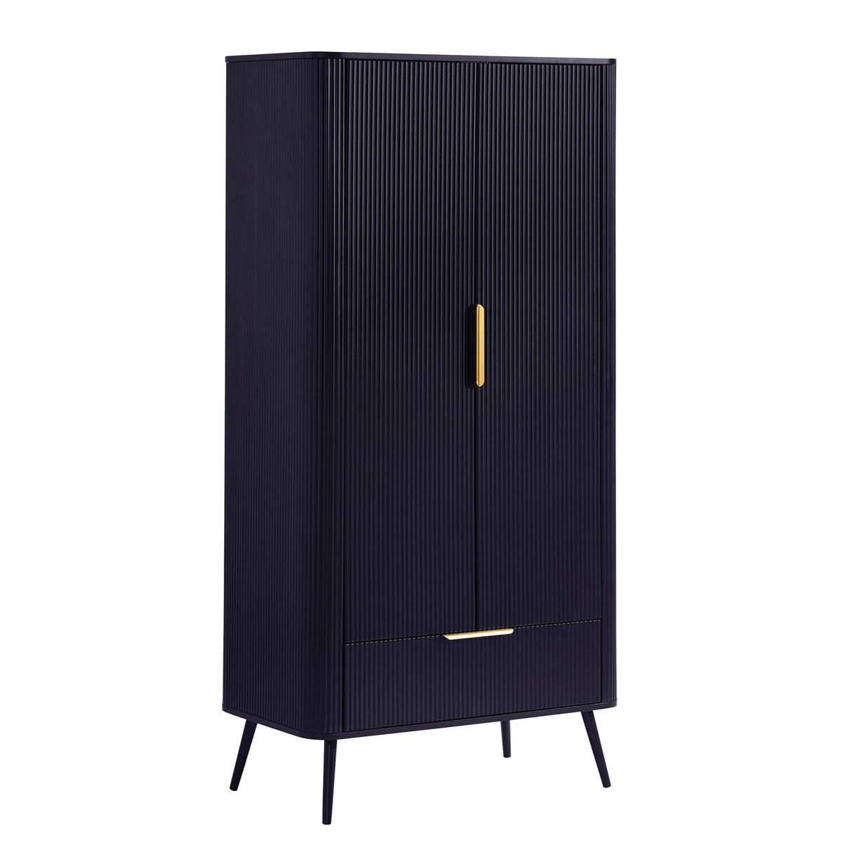 Hattie 2 Door Wardrobe with Drawer - Midnight - DUSK