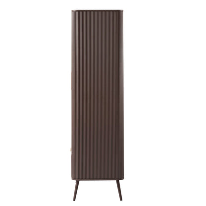 Hattie 2 Door Wardrobe with Drawer - Mocha - DUSK