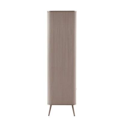 Hattie 2 Door Wardrobe with Drawer - Taupe - DUSK