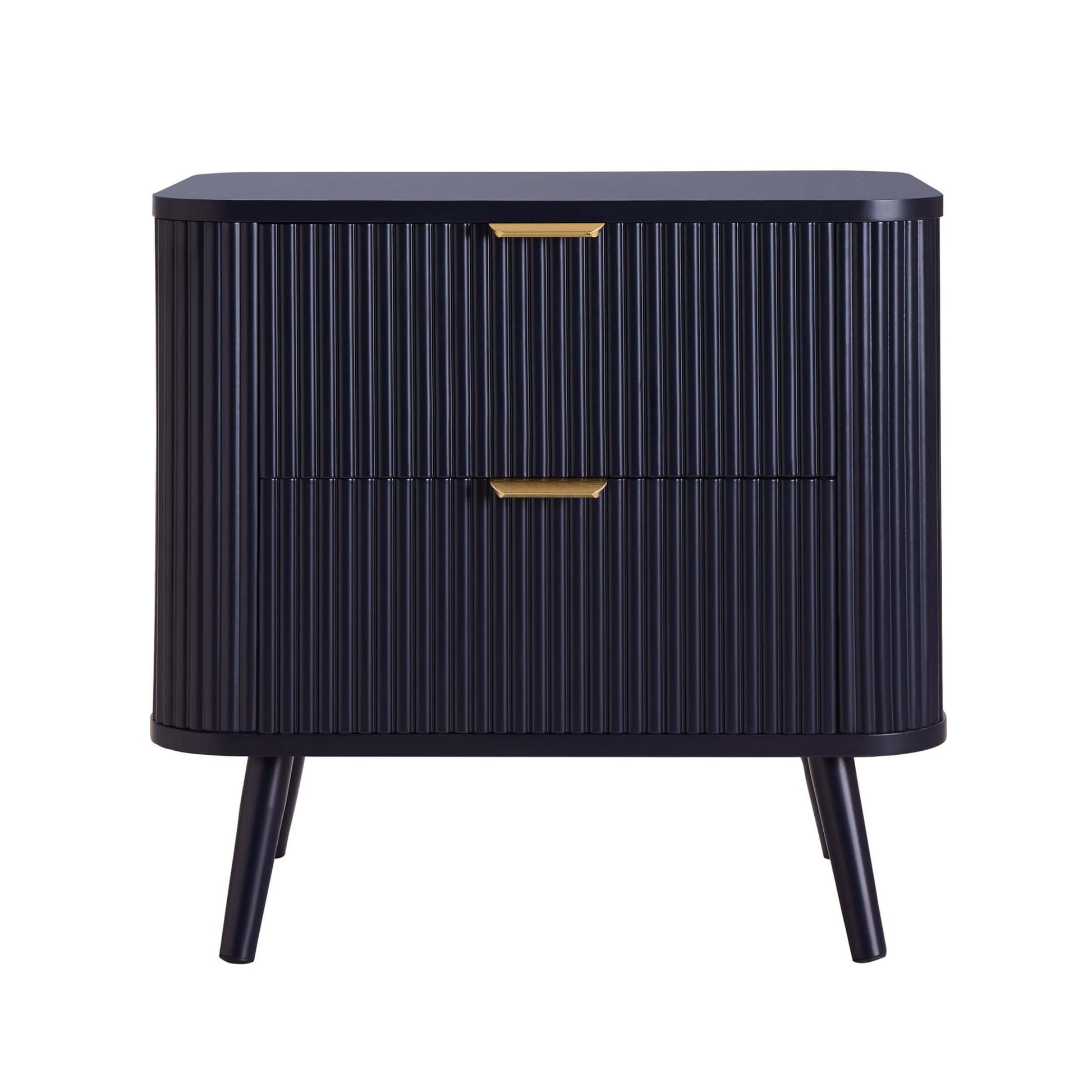 Hattie 2 Drawer Bedside Table - Midnight - DUSK