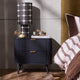 Hattie 2 Drawer Bedside Table- Midnight - DUSK