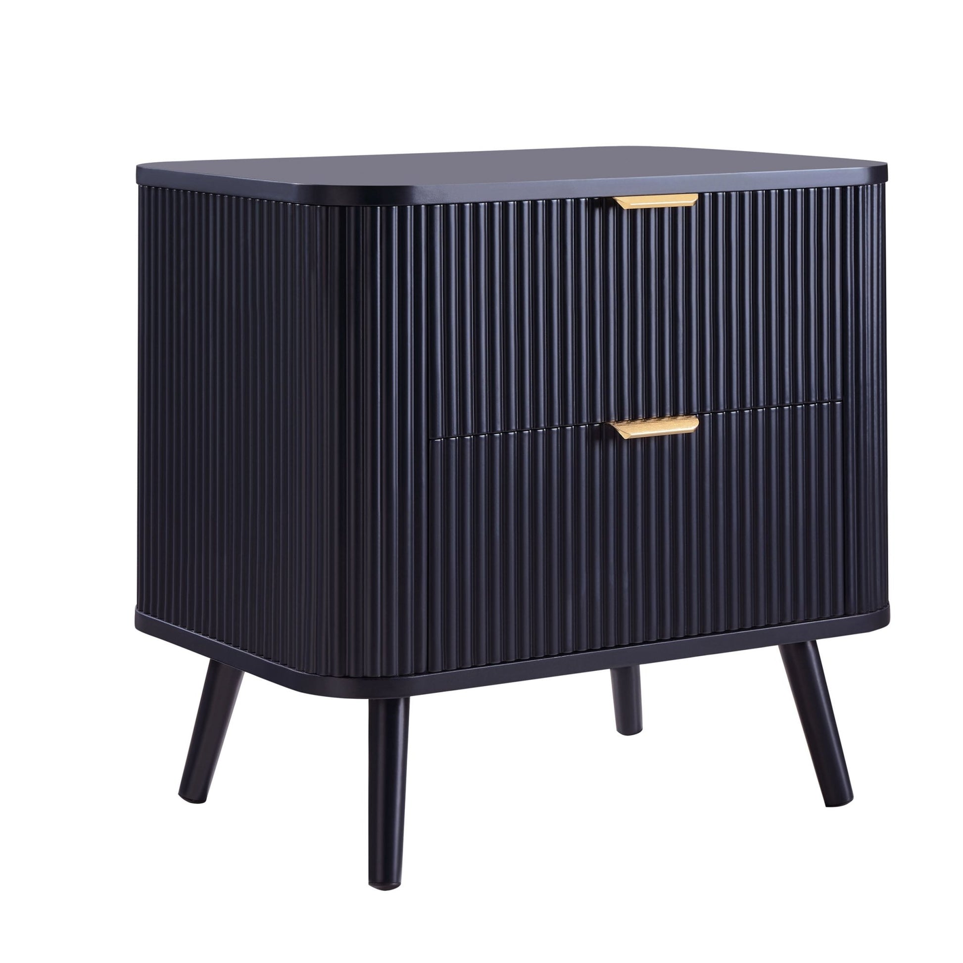 Hattie 2 Drawer Bedside Table - Midnight - DUSK