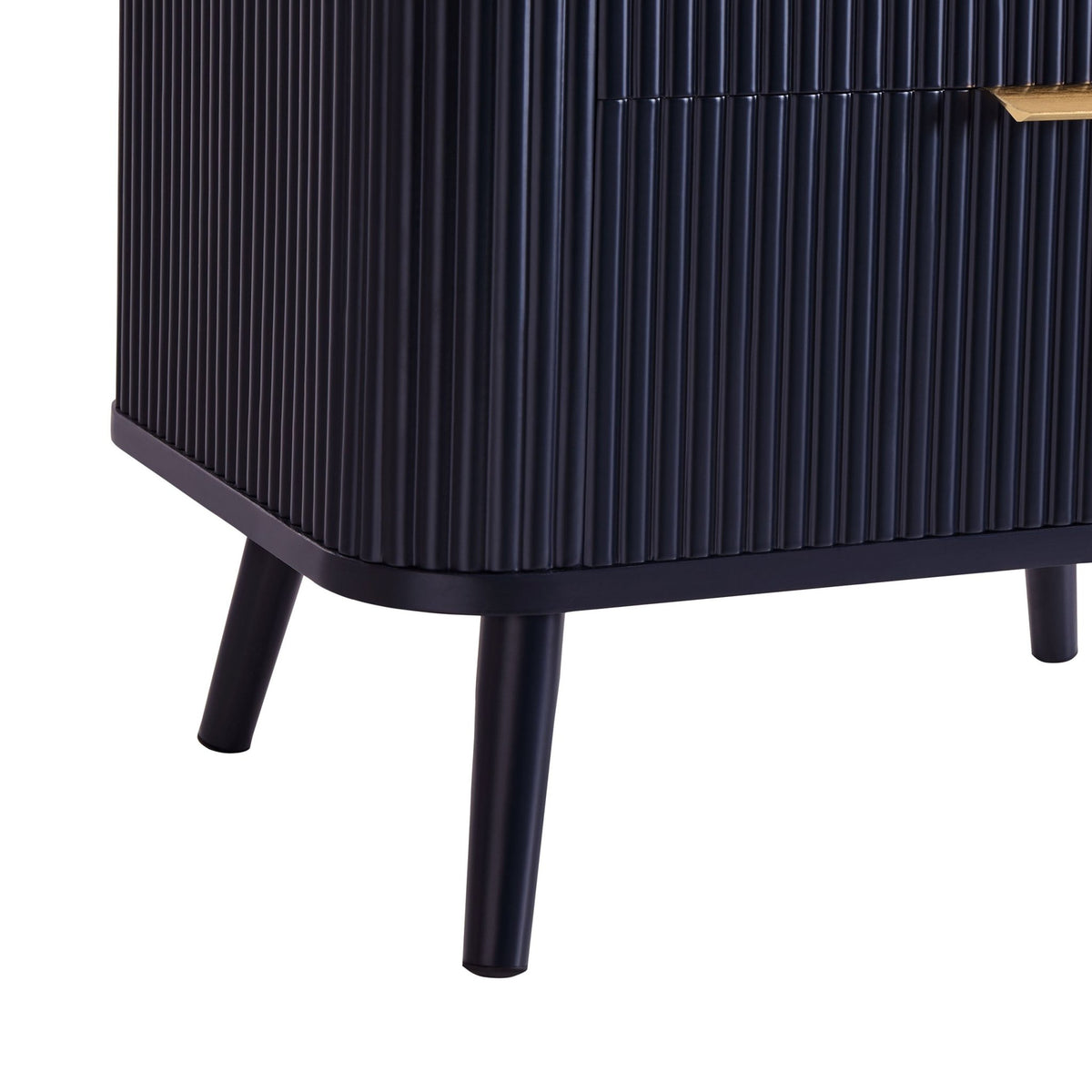 Hattie 2 Drawer Bedside Table - Midnight - DUSK