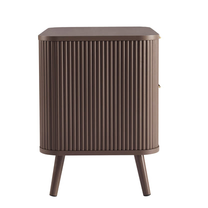 Hattie 2 Drawer Bedside Table - Mocha - DUSK