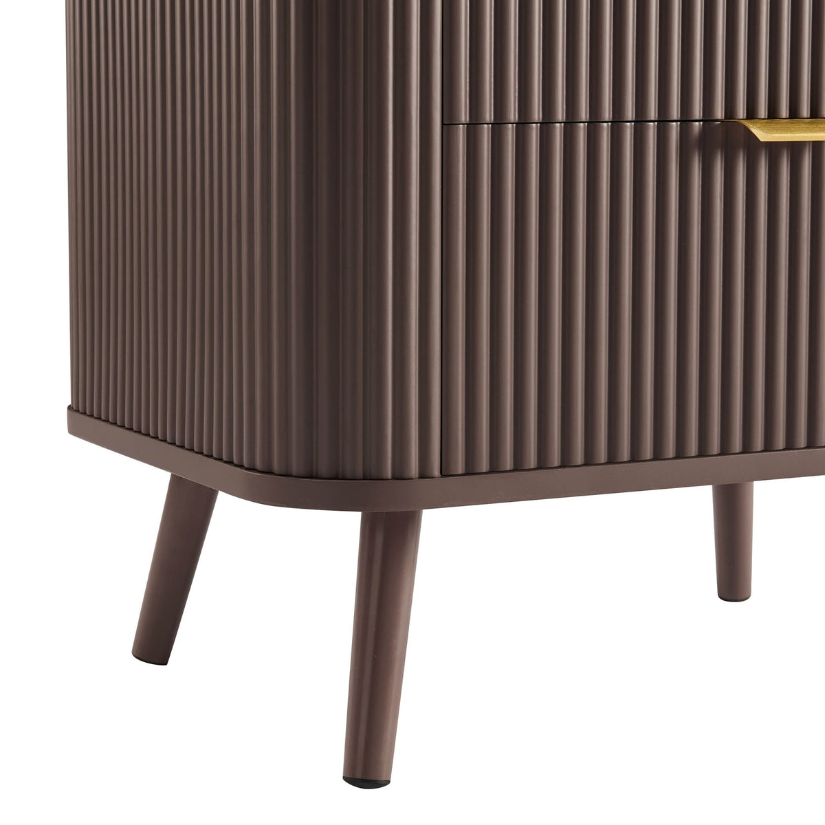 Hattie 2 Drawer Bedside Table - Mocha - DUSK