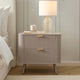 Hattie 2 Drawer Bedside Table - Taupe - DUSK