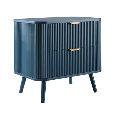 Hattie 2 Drawer Bedside Table - Teal - DUSK