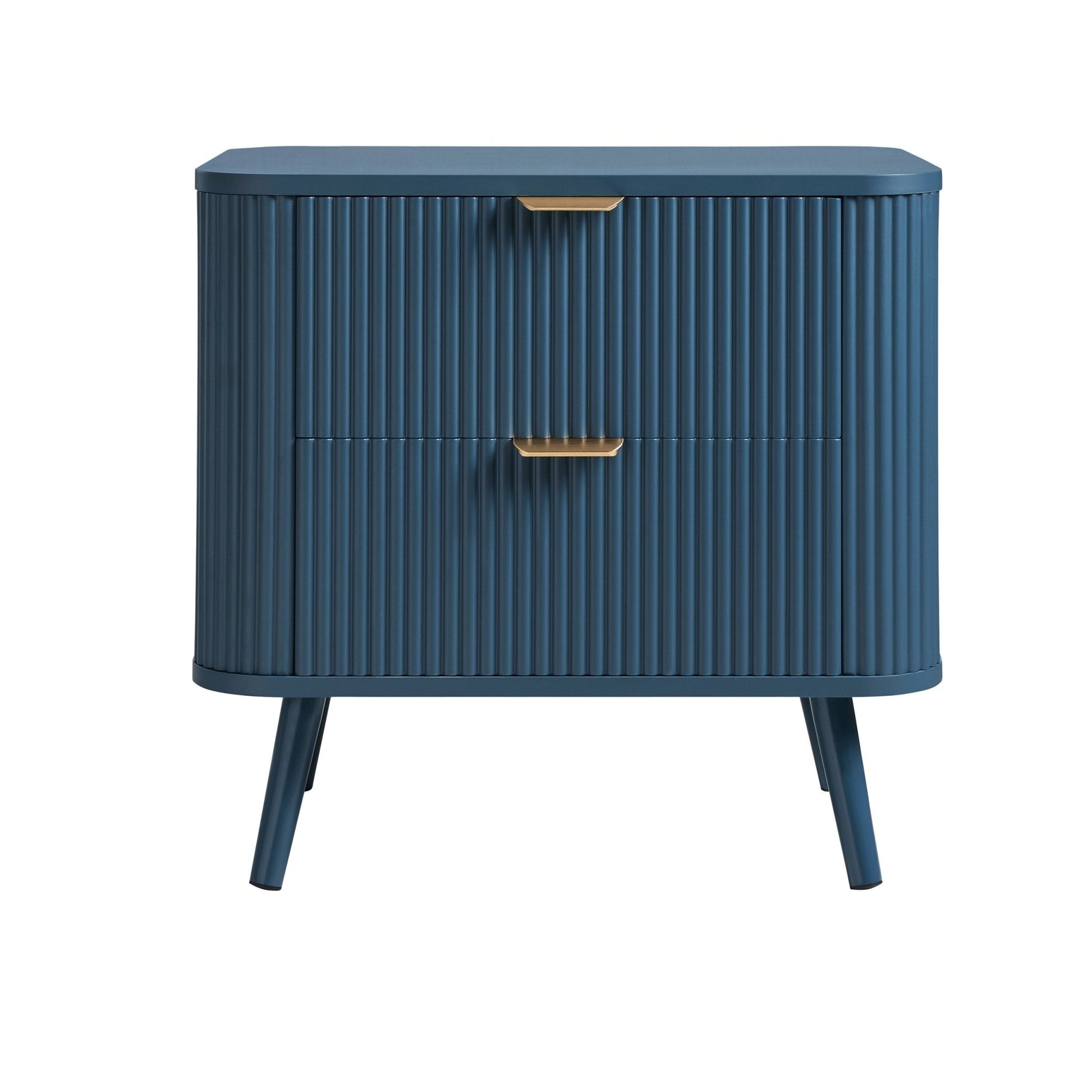 Hattie 2 Drawer Bedside Table - Teal - DUSK