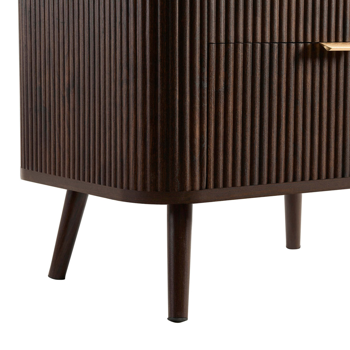 Hattie 2 Drawer Bedside Table - Walnut - DUSK
