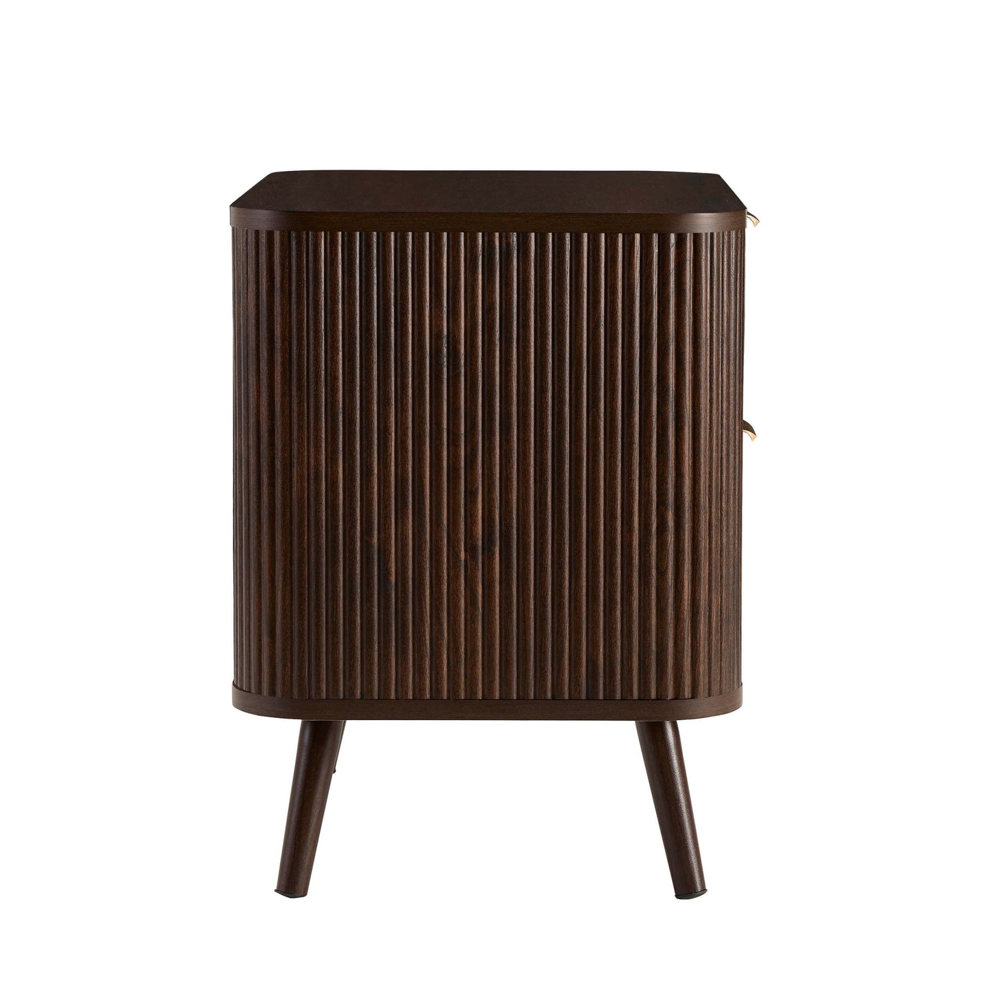 Hattie 2 Drawer Bedside Table - Walnut - DUSK