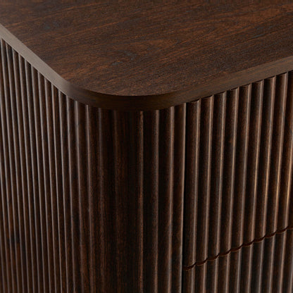 Hattie 2 Drawer Bedside Table - Walnut - DUSK
